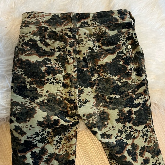 Anthropologie High Waisted Camo Corduroy Pants - Picture 6 of 13